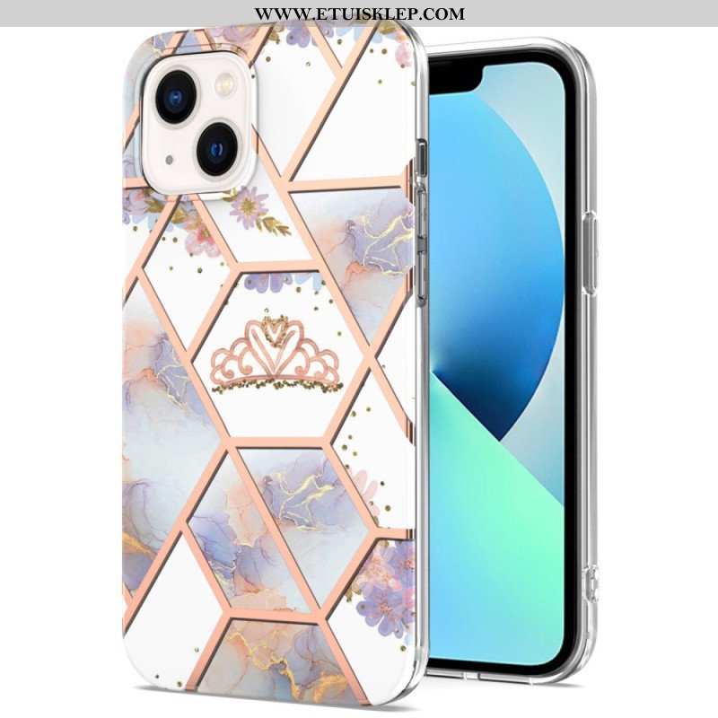 Etui do iPhone 15 Marmur Kwiatowy
